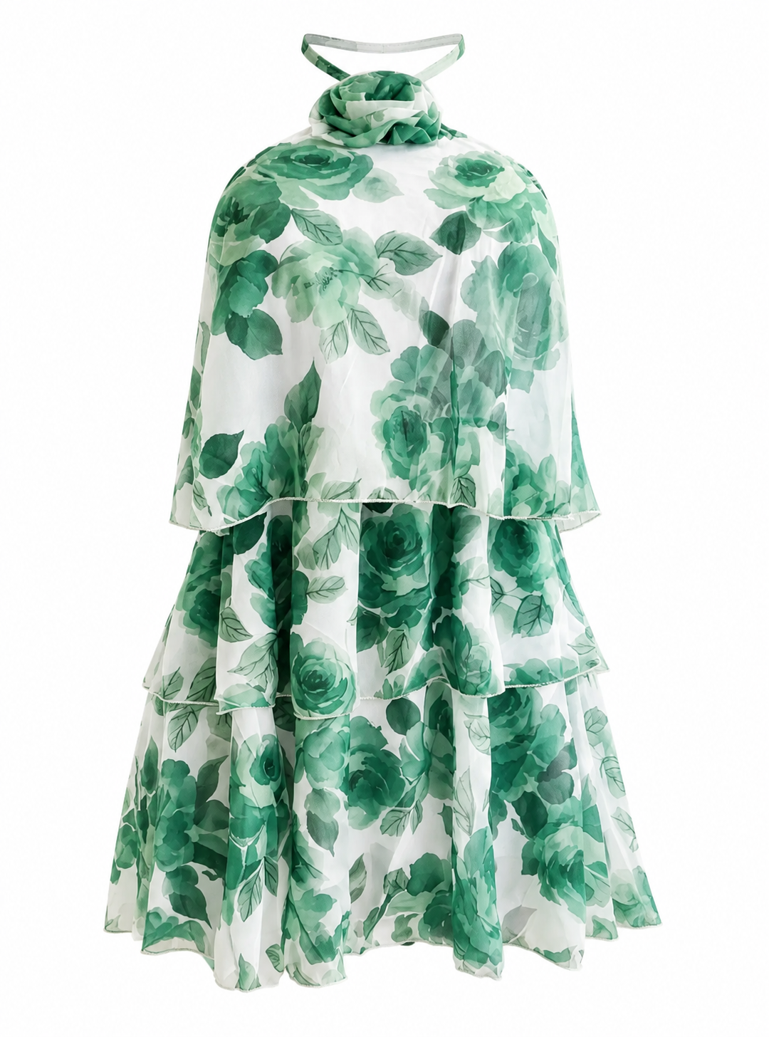 BACKLESS TIERED DRESS