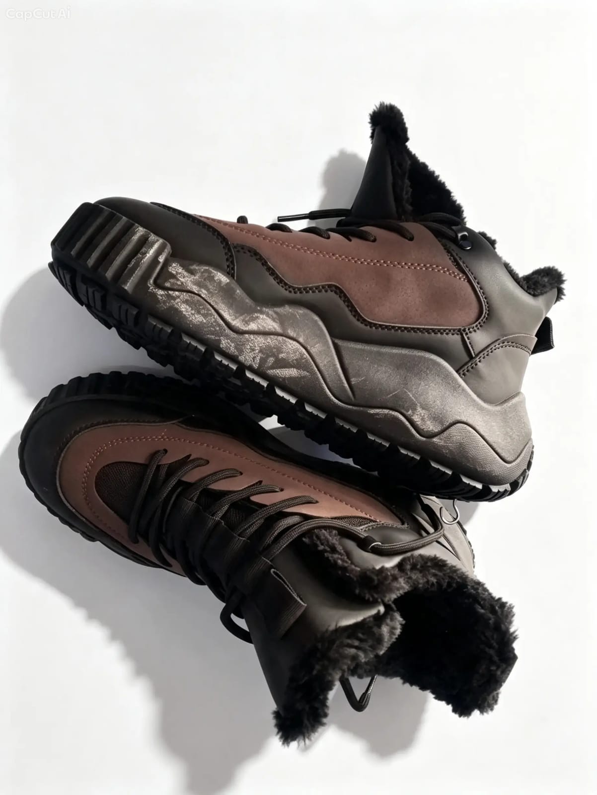 Faux-Fur Lugged Cold Boots